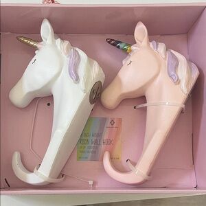 Brand new unicorn wall hooks.